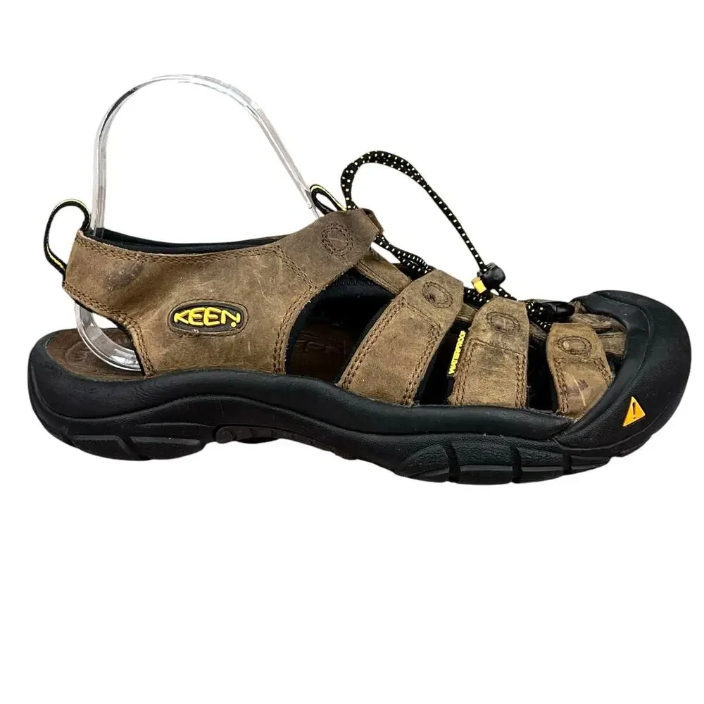 Keen Mens Brown Newport Leather Strappy Trail Hiking Sandal Size US 9